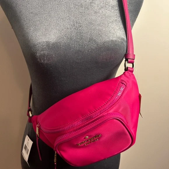 🩷♣️ NWT Kate Spade Hot Pink Crossbody Eye Catching Bag! Fun pop of color! - Picture 8 of 8
